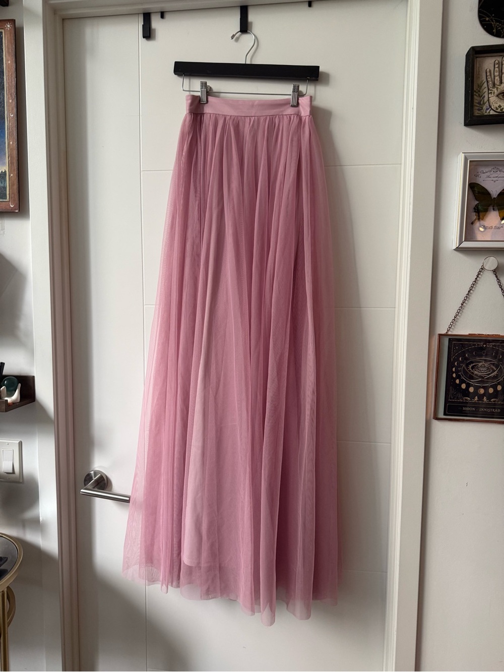 Pinup Couture Dusty Rose Tulle Maxi Skirt
